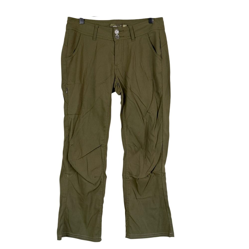prAna Women's Halle Pant Low Rise Green 27" - 4